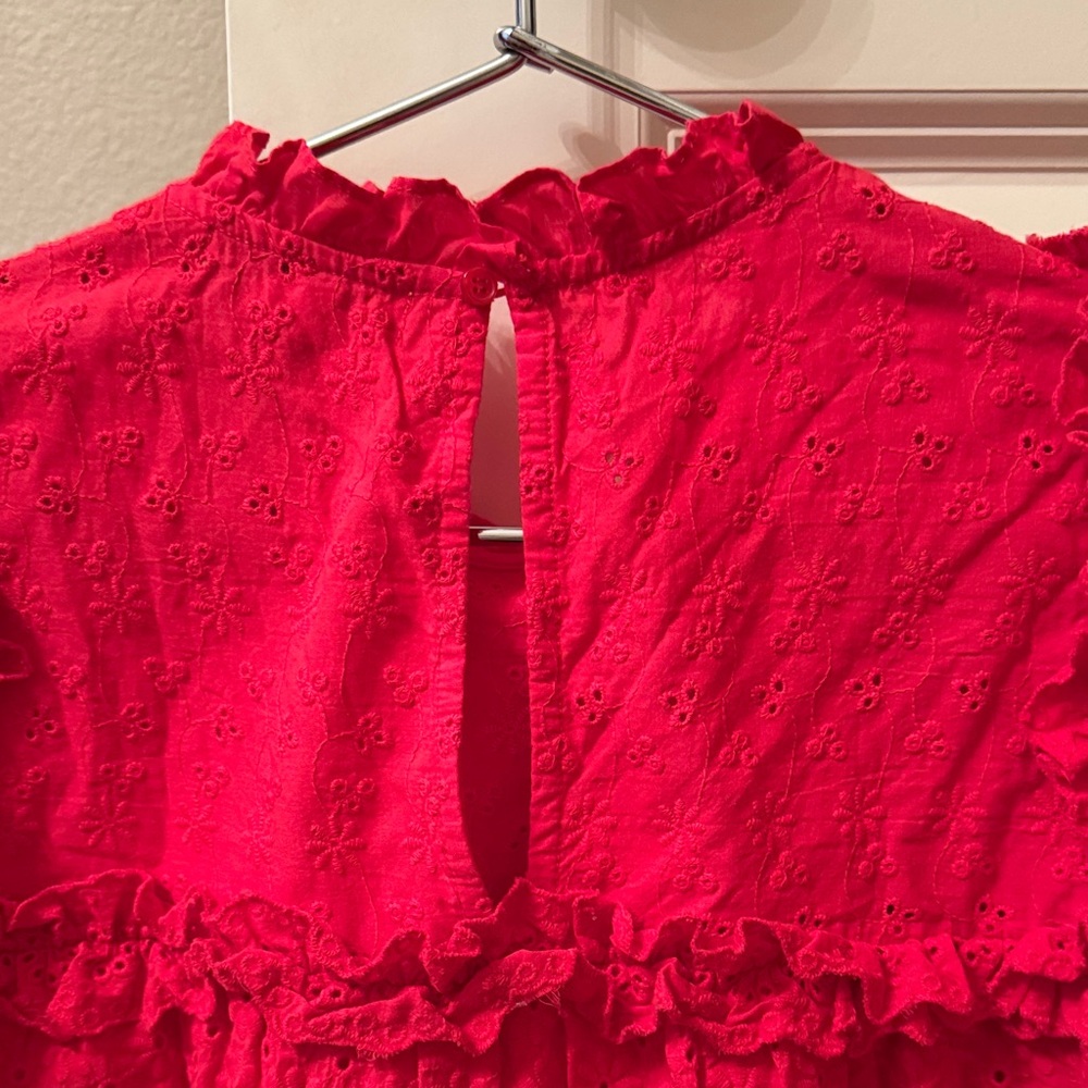 Design History Red Ruffled Blouse - Picture 5 of 5